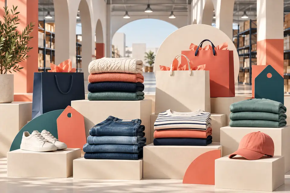 Редакционная композиция об американских outlet-магазинах